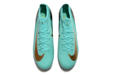 Nike Air Zoom Mercurial Vapor 16 Elite FG Low-Tops Football Boots - Jade/Gold/Blue
