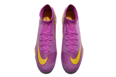 Nike Air Zoom Mercurial Superfly 10 Elite TF High-Tops Football Shoes - Purple/Yellow/White