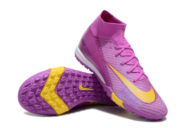 Nike Air Zoom Mercurial Superfly 10 Elite TF High-Tops Football Shoes - Purple/Yellow/White
