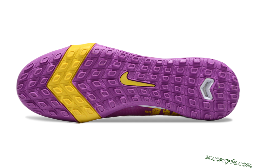 Nike Air Zoom Mercurial Superfly 10 Elite TF High-Tops Football Shoes - Purple/Yellow/White 6