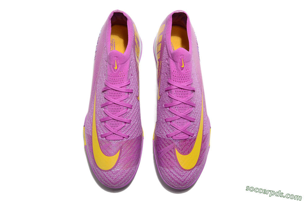 Nike Air Zoom Mercurial Vapor 16 Elite TF Low-Tops Football Shoes - Purple/Yellow/White 4