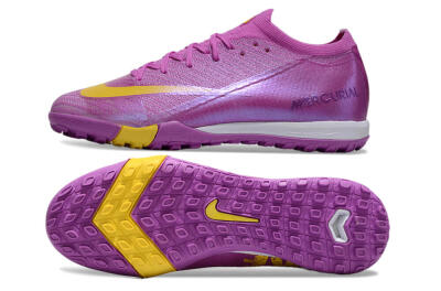 Nike Air Zoom Mercurial Vapor 16 Elite TF Low-Tops Football Shoes - Purple/Yellow/White