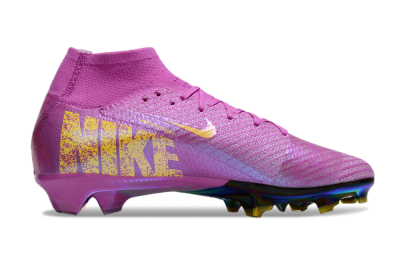 Nike Air Zoom Mercurial Superfly 10 Elite FG High-Tops Football Boots - Purple/Yellow/Gold