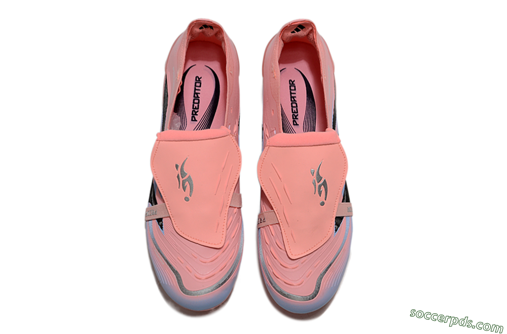 Adidas Predator Elite 25 Foldover Tongue FG Low-Tops Football Boots - Pink/Blue/Black 4