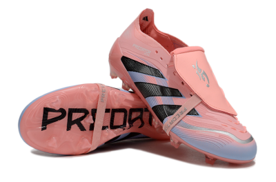 Adidas Predator Elite 25 Foldover Tongue FG Low-Tops Football Boots - Pink/Blue/Black