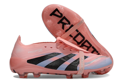 Adidas Predator Elite 25 Foldover Tongue FG Low-Tops Football Boots - Pink/Blue/Black