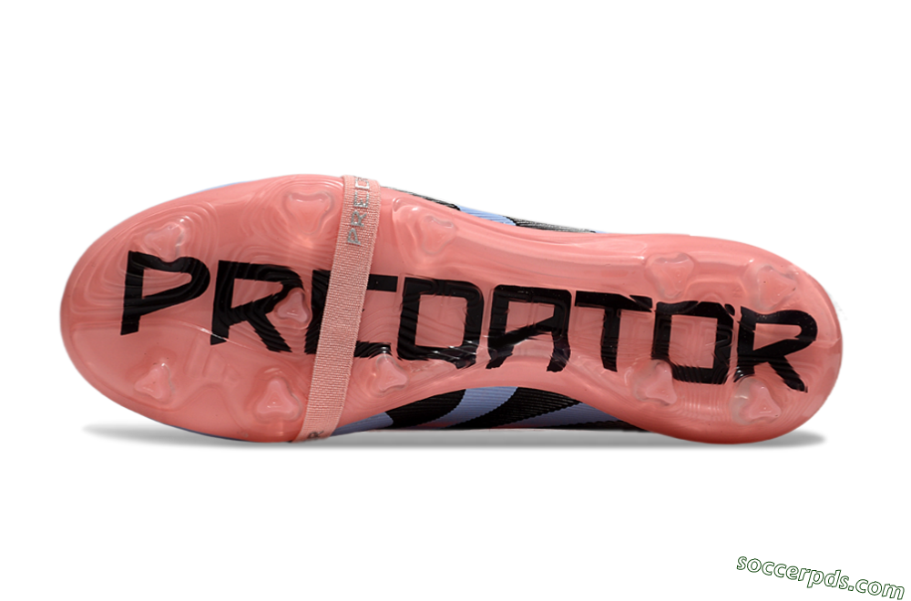 Adidas Predator Elite 25 Foldover Tongue FG Low-Tops Football Boots - Pink/Blue/Black 6