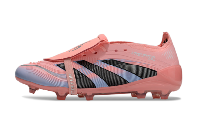 Adidas Predator Elite 25 Foldover Tongue FG Low-Tops Football Boots - Pink/Blue/Black