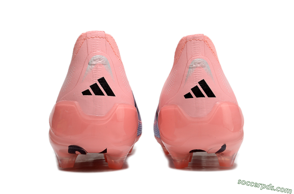 Adidas Predator Laceless Elite 25 FG Low-Tops Football Boots - Pink/Blue/Black 5