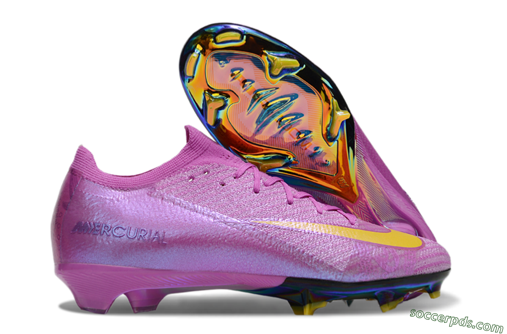 Nike Air Zoom Mercurial Vapor 16 Elite FG Low-Tops Football Boots - Purple/Yellow/Gold 1