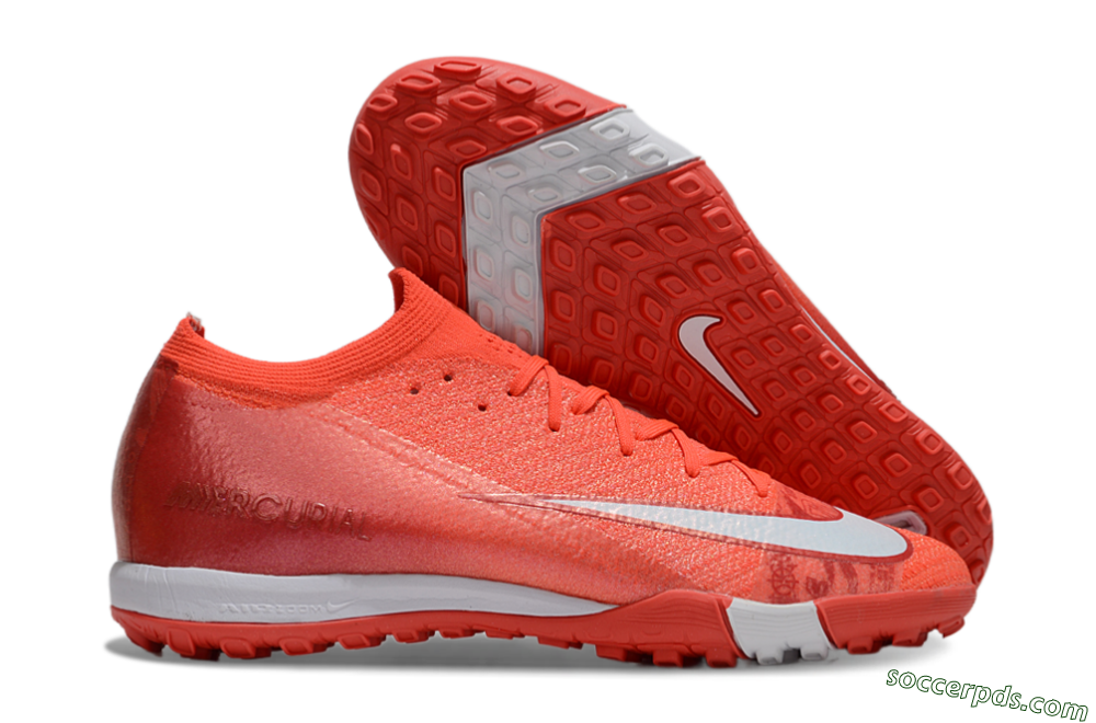 Nike Air Zoom Mercurial Vapor 16 Elite TF Low-Tops Football Shoes - Red/White 1