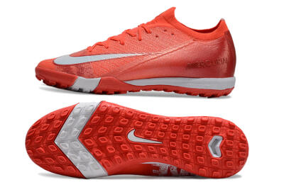 Nike Air Zoom Mercurial Vapor 16 Elite TF Low-Tops Football Shoes - Red/White