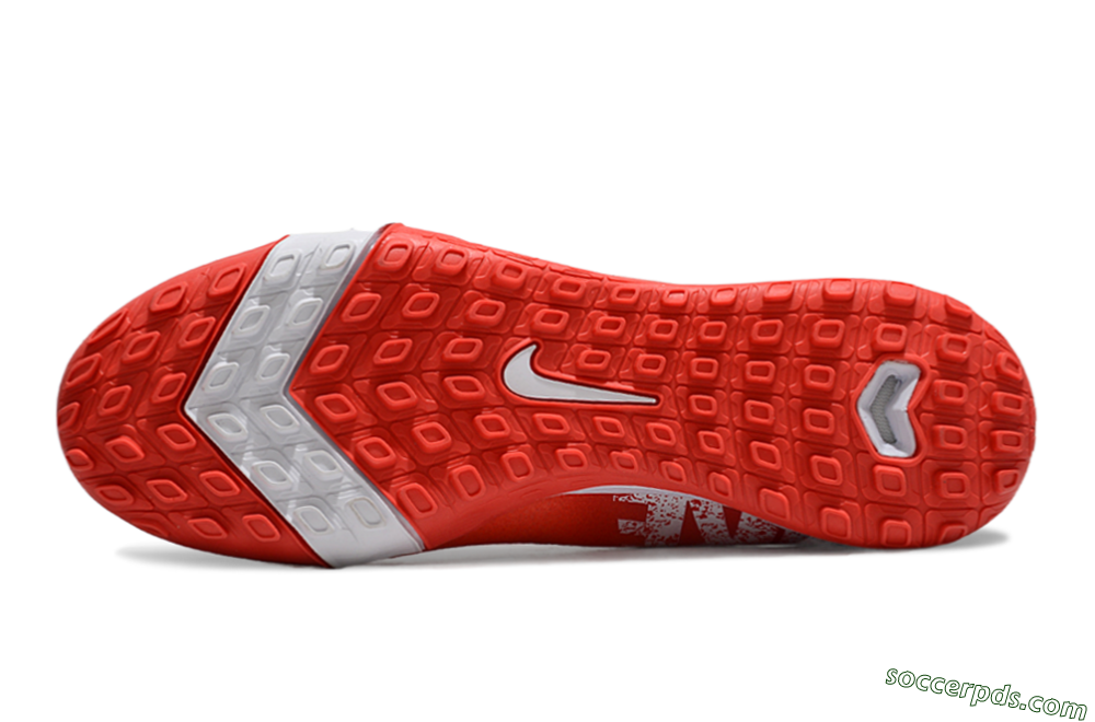 Nike Air Zoom Mercurial Vapor 16 Elite TF Low-Tops Football Shoes - Red/White 6