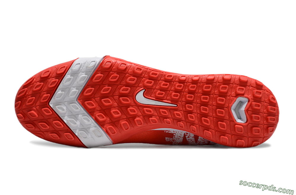 Nike Air Zoom Mercurial Superfly 10 Elite TF High-Tops Football Shoes - Red/White 6