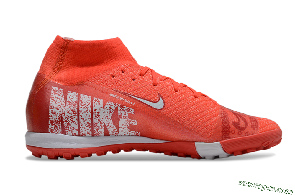 Nike Air Zoom Mercurial Superfly 10 Elite TF High-Tops Football Shoes - Red/White 7
