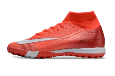 Nike Air Zoom Mercurial Superfly 10 Elite TF High-Tops Football Shoes - Red/White