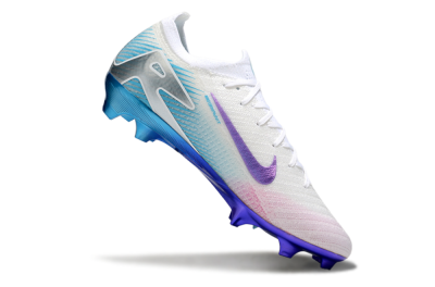 Nike Air Zoom Mercurial Vapor 16 Elite FG Low-Tops Football Boots - White/Purple/Pink/Jade