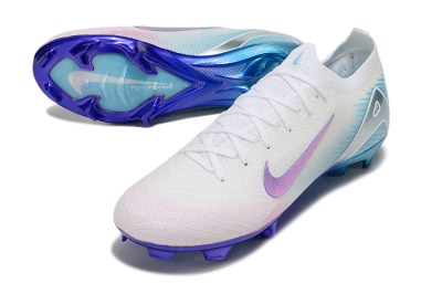 Nike Air Zoom Mercurial Vapor 16 Elite FG Low-Tops Football Boots - White/Purple/Pink/Jade