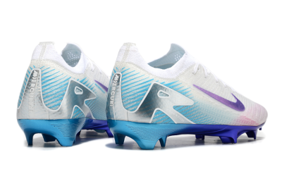 Nike Air Zoom Mercurial Vapor 16 Elite FG Low-Tops Football Boots - White/Purple/Pink/Jade