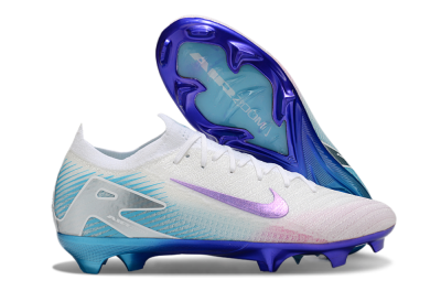 Nike Air Zoom Mercurial Vapor 16 Elite FG Low-Tops Football Boots - White/Purple/Pink/Jade