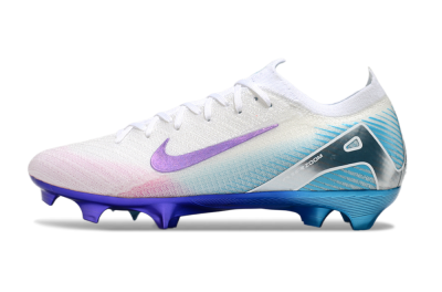 Nike Air Zoom Mercurial Vapor 16 Elite FG Low-Tops Football Boots - White/Purple/Pink/Jade