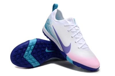 Nike Air Zoom Mercurial Vapor 16 Pro TF Low-Tops Football Shoes - White/Purple/Pink/Jade
