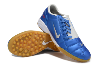 Nike Total 90 II TF Low-Tops Football Shoes - Blue/White/Brown