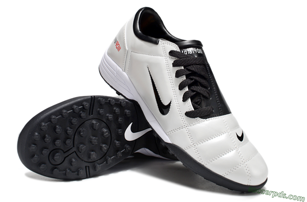 Nike Total 90 II TF Low-Tops Football Shoes - Beige/Black/White 3