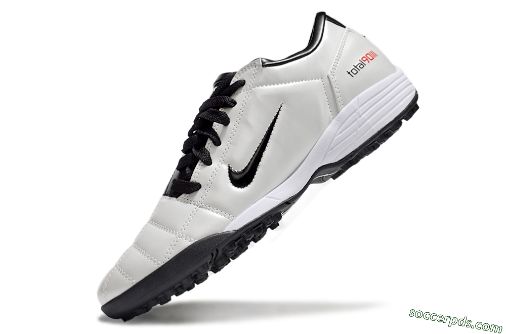 Nike Total 90 II TF Low-Tops Football Shoes - Beige/Black/White 5
