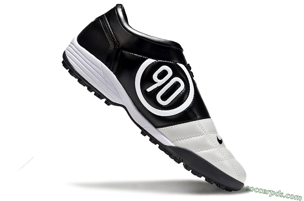 Nike Total 90 II TF Low-Tops Football Shoes - Beige/Black/White 4