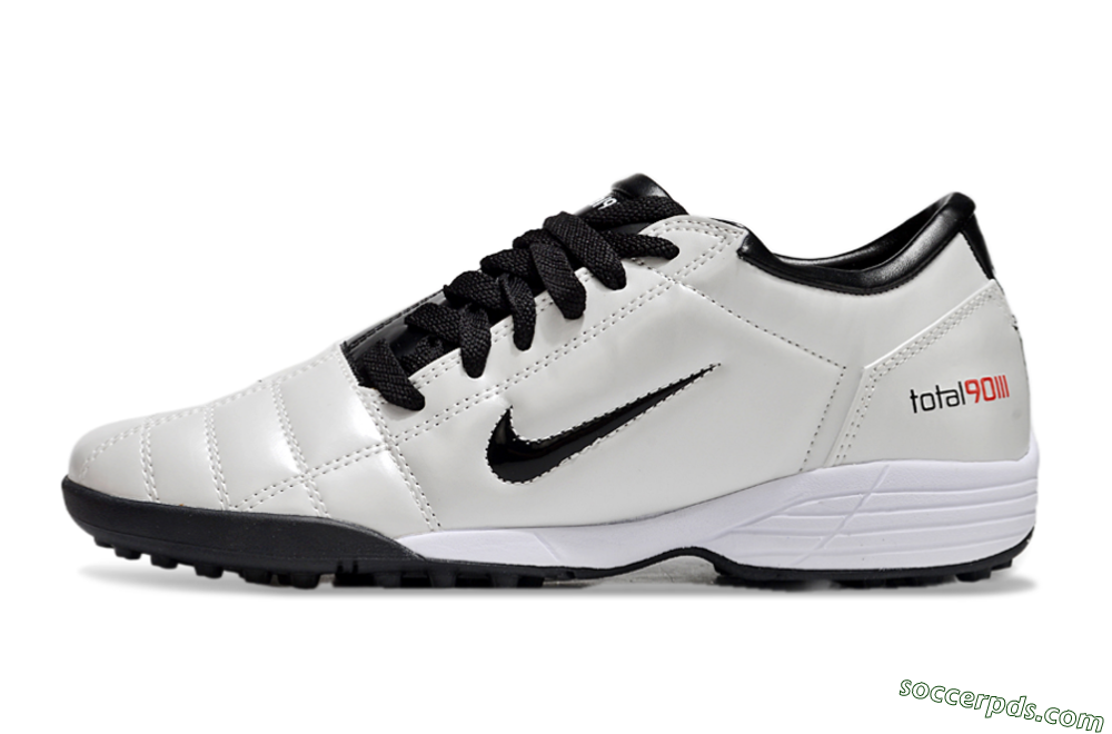Nike Total 90 II TF Low-Tops Football Shoes - Beige/Black/White 2