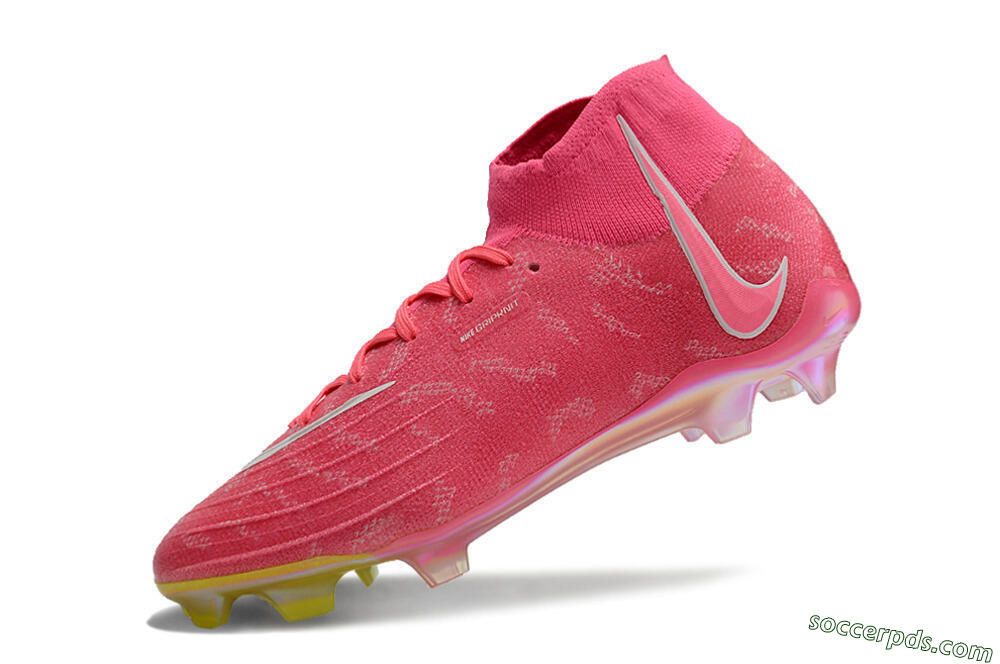 Nike Phantom Luna Elite FG High-Tops Football Boots - Pink/White/Yellow 5