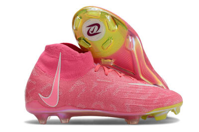 Nike Phantom Luna Elite FG High-Tops Football Boots - Pink/White/Yellow
