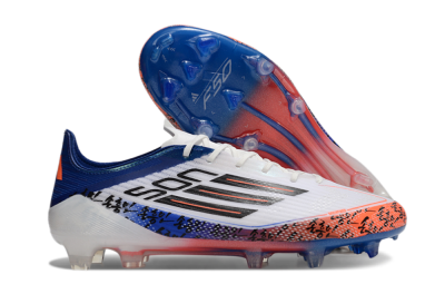 Adidas F50 Elite FG Low-Tops Football Boots - White/Red/Blue