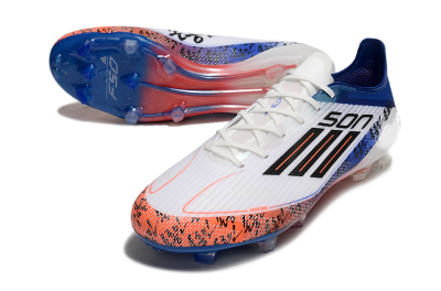 Adidas F50 Elite FG Low-Tops Football Boots - White/Red/Blue