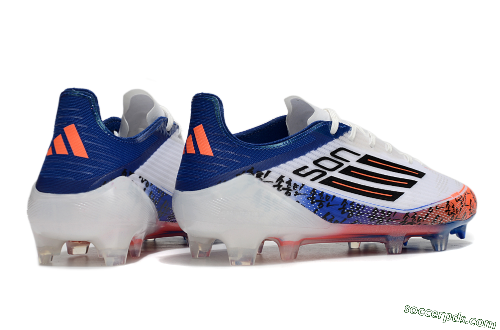 Adidas F50 Elite FG Low-Tops Football Boots - White/Red/Blue 6