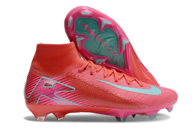 Nike Air Zoom Mercurial Superfly 10 Elite FG High-Tops Football Boots - Red/Jade/White