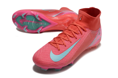 Nike Air Zoom Mercurial Superfly 10 Elite FG High-Tops Football Boots - Red/Jade/White