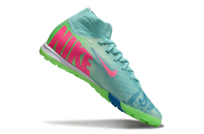Nike Air Zoom Mercurial Superfly 10 Elite TF High-Tops Football Shoes - Jade/Pink/White