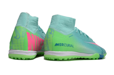 Nike Air Zoom Mercurial Superfly 10 Elite TF High-Tops Football Shoes - Jade/Pink/White