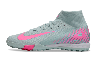 Nike Air Zoom Mercurial Superfly 10 Elite TF High-Tops Football Shoes - Jade/Pink/White