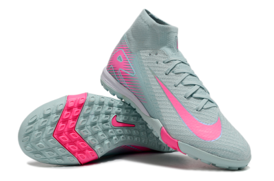 Nike Air Zoom Mercurial Superfly 10 Elite TF High-Tops Football Shoes - Jade/Pink/White