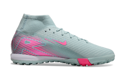 Nike Air Zoom Mercurial Superfly 10 Elite TF High-Tops Football Shoes - Jade/Pink/White