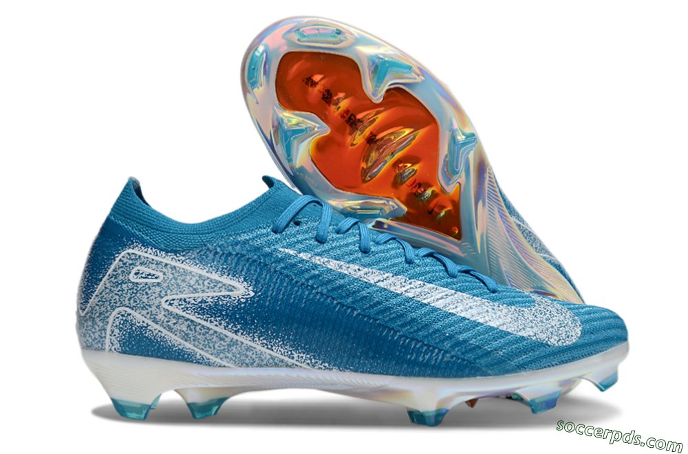 Nike Air Zoom Mercurial Vapor 16 Elite FG Low-Tops Football Boots - Blue/White/Gold 1