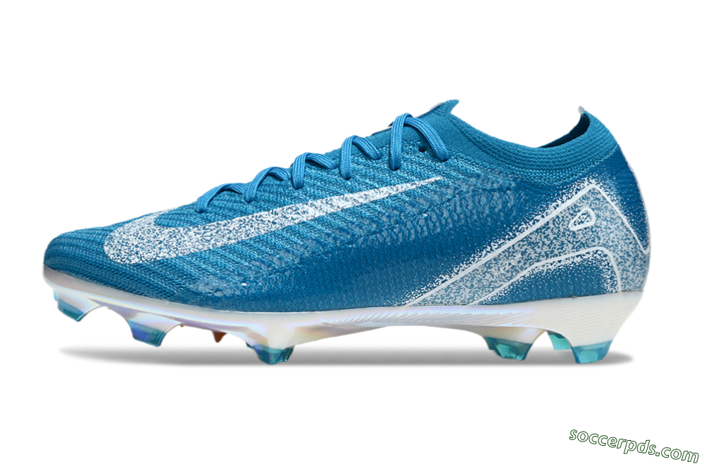 Nike Air Zoom Mercurial Vapor 16 Elite FG Low-Tops Football Boots - Blue/White/Gold 2