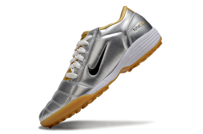 Nike Total 90 II TF Low-Tops Football Shoes - Silver/Black/White