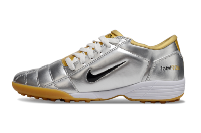 Nike Total 90 II TF Low-Tops Football Shoes - Silver/Black/White