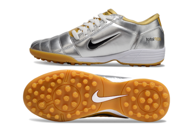 Nike Total 90 II TF Low-Tops Football Shoes - Silver/Black/White