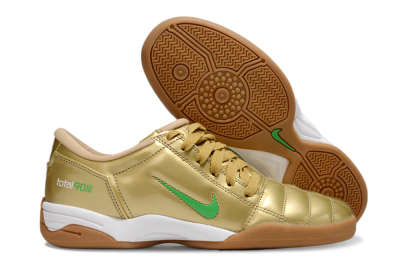 Nike Total 90 II IC Low-Tops Football Shoes - Gold/Green/White