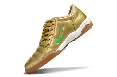 Nike Total 90 II IC Low-Tops Football Shoes - Gold/Green/White